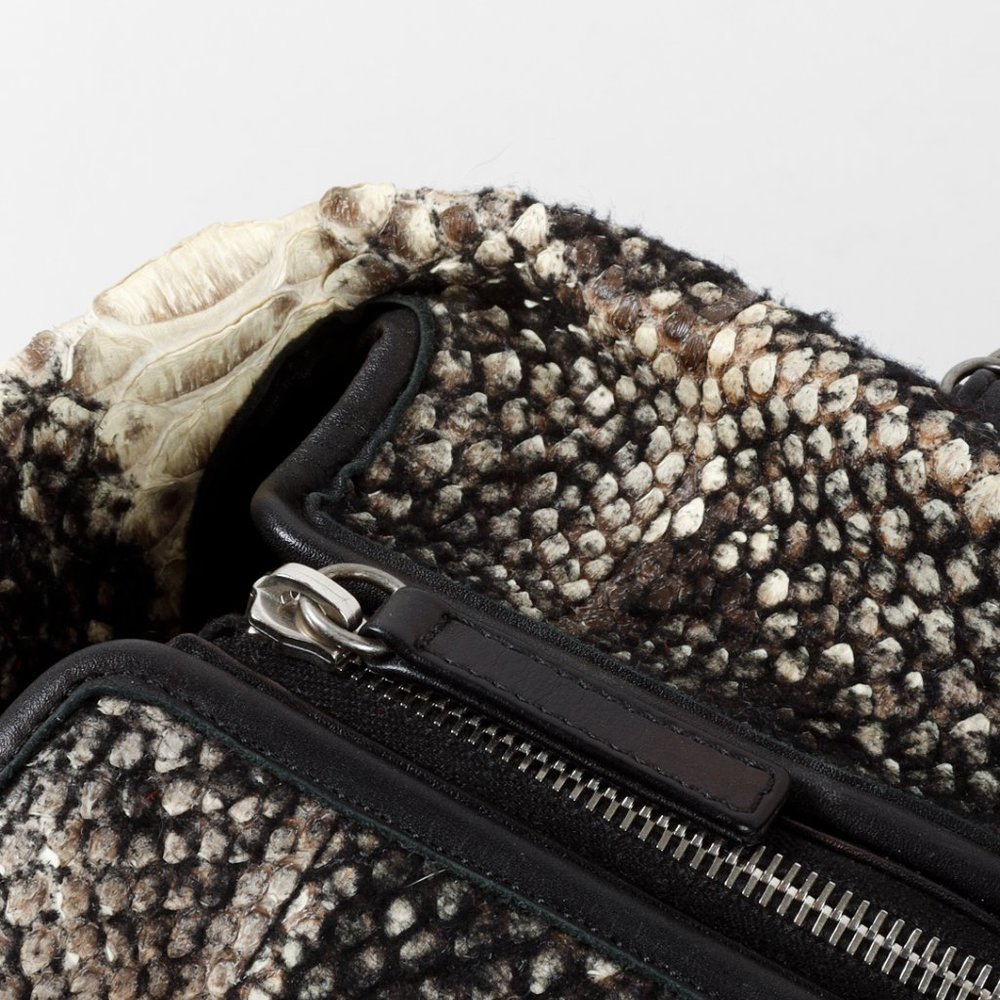 Chanel Wooled Python Large Zip Tote - Picture 9 of 14